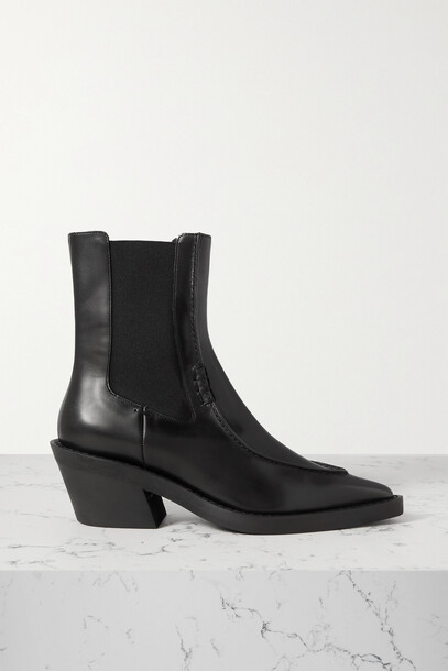 Khaite - Charleston Leather Chelsea Boots - Black
