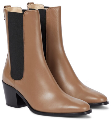 Tod's Leather ankle boots in beige