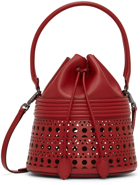 ALAÏA Red Bucket Corset 19 Bag