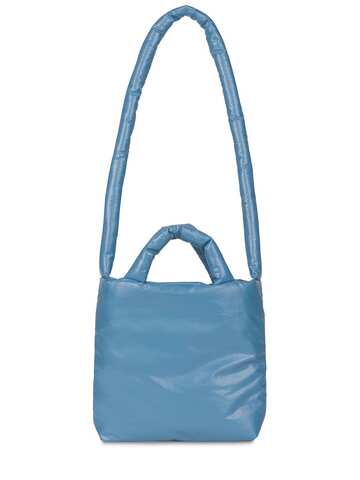 KASSL EDITIONS Small Pillow Oil Tote Bag in blue
