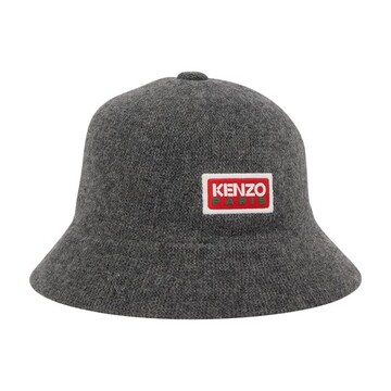 kenzo logo bucket hat in grey