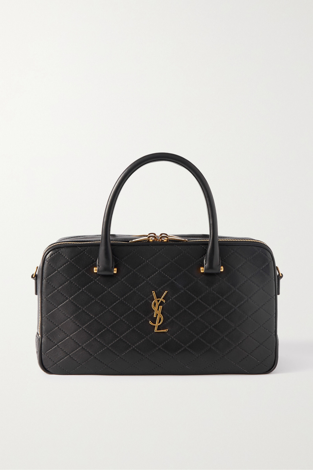 SAINT LAURENT - Lyia Quilted Leather Tote - Black