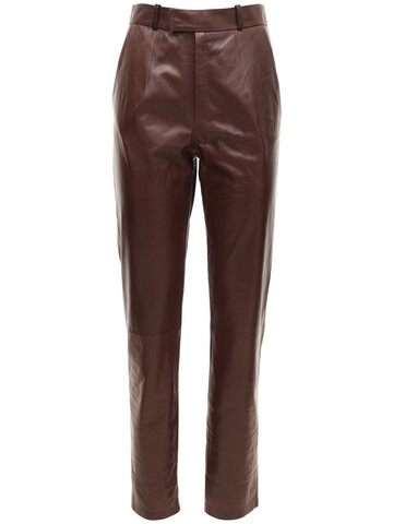 ZEYNEP ARCAY Mom Leather Pants in brown