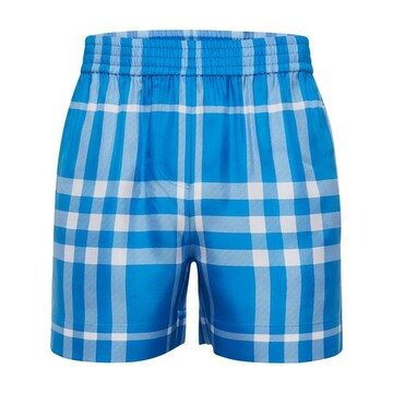Burberry Check shorts in blue
