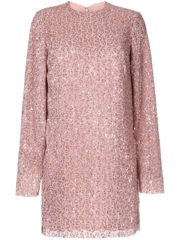 stine goya heidi sequin-design minidress - pink