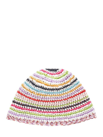 MISSONI Striped Viscose Crochet Bucket Hat