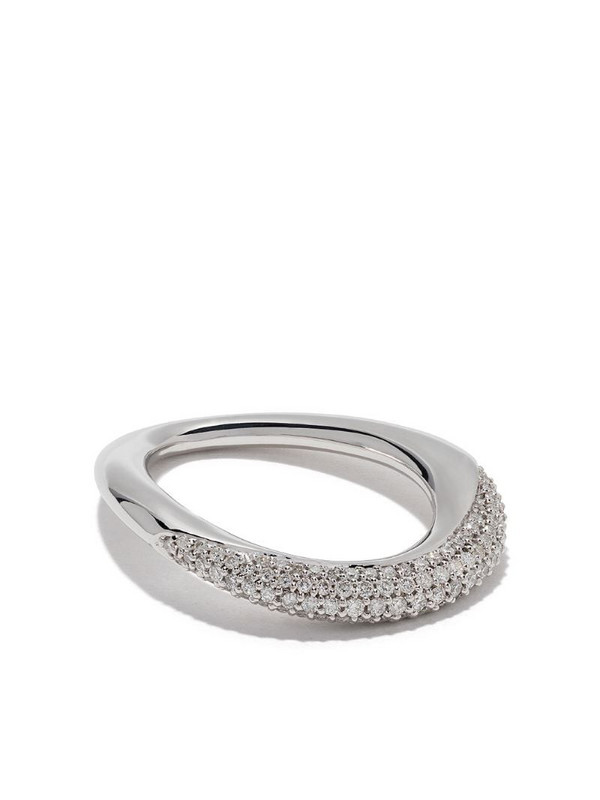Georg Jensen Offspring brilliant cut diamond ring in silver