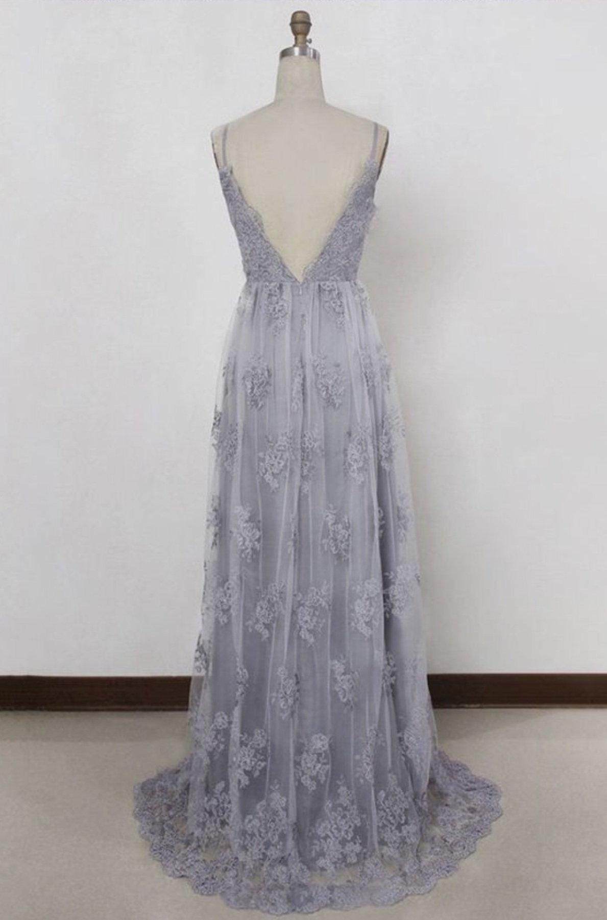 purple gray dress