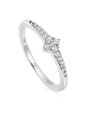 astley clarke silver luna light gemstone-detail ring
