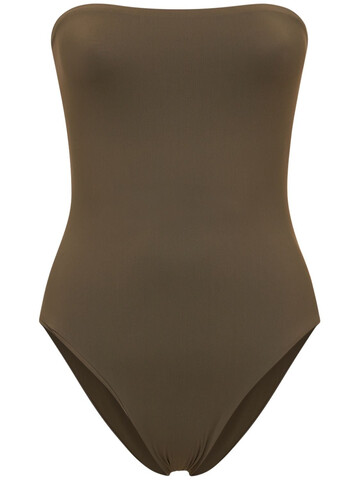 LIDO Sedici One Piece Strapless Swimsuit in green