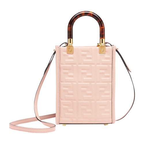 Fendi Mini Sunshine Shopper bag in rose