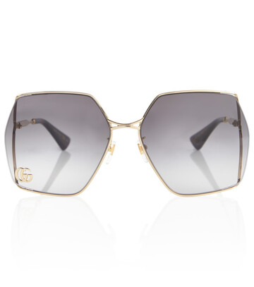 Gucci Oversized square sunglasses in gold