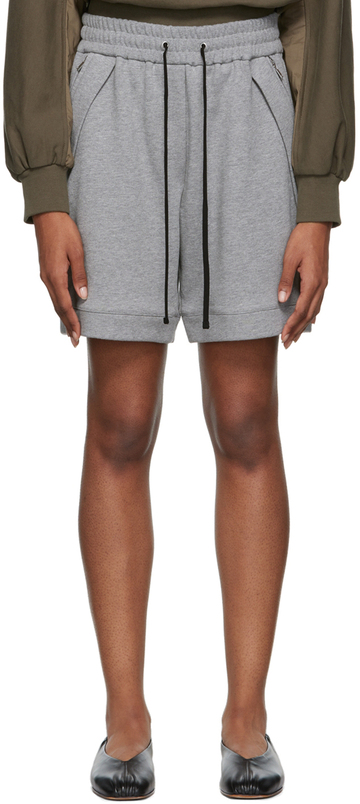 3.1 Phillip Lim Gray Drawstring Shorts in grey