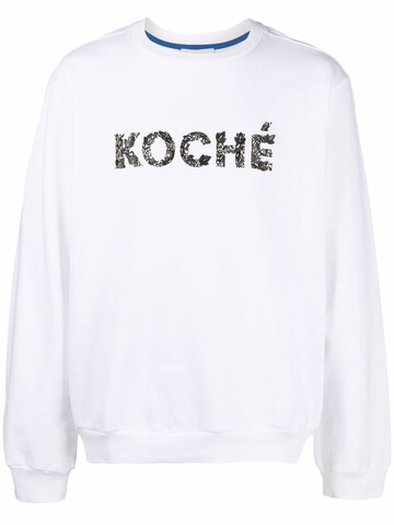 Koché Koché logo-print sweatshirt - White