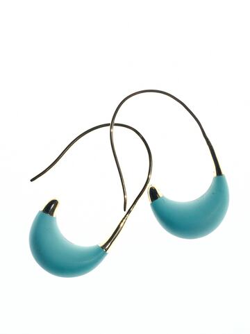 Colville Dipped Hieroglyphic Earrings in turquoise / gold