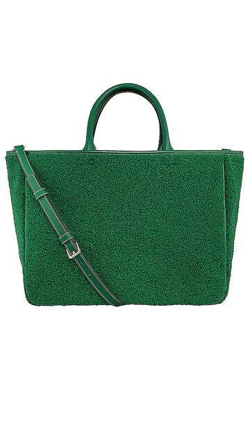 stoney clover lane sherpa tote bag in dark green