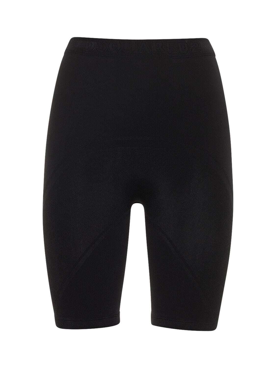 DSQUARED2 Shaping Jersey Bike Shorts in black