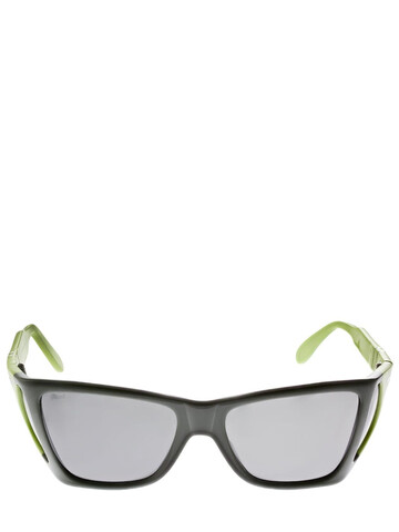 PERSOL Jw Anderson Squared Acetate Sunglasses in grey / multi