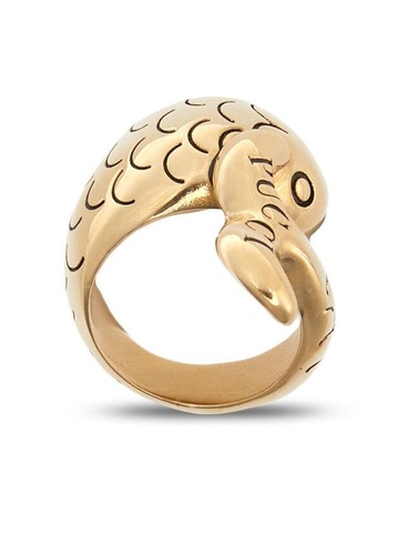 emilio pucci fish-detail ring - gold