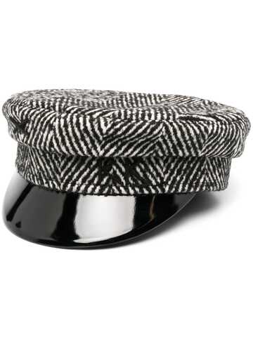 ruslan baginskiy chevron-print baker boy hat - black