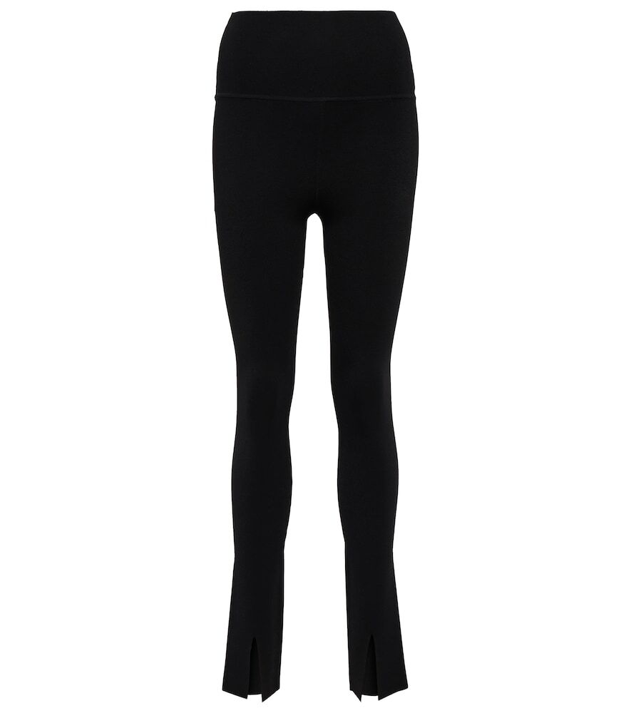 Victoria Beckham Body high-rise split-cuff leggings in black