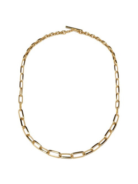 Lizzie Mandler - Knife-edge 18kt Gold Chain-link Necklace - Womens - Yellow Gold