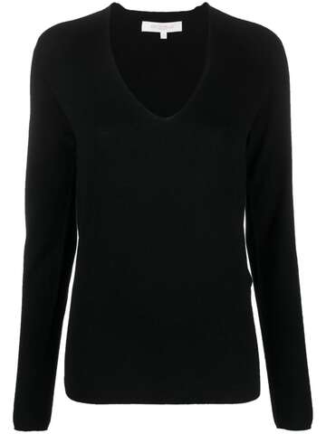 antonelli v-neck knitted jumper - black