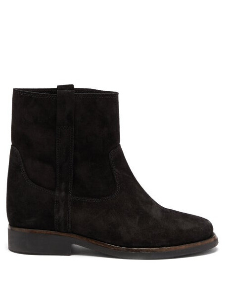 Isabel Marant - Susee Suede Ankle Boots - Womens - Black