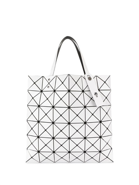 Bao Bao Issey Miyake geometric pattern tote bag in white