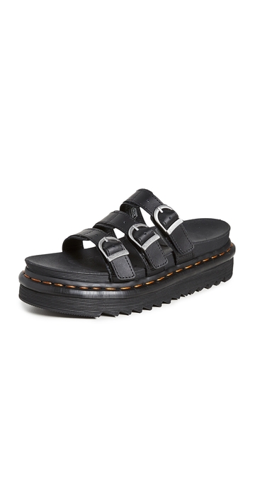 dr. martens blaire slide sandals black hydro 6