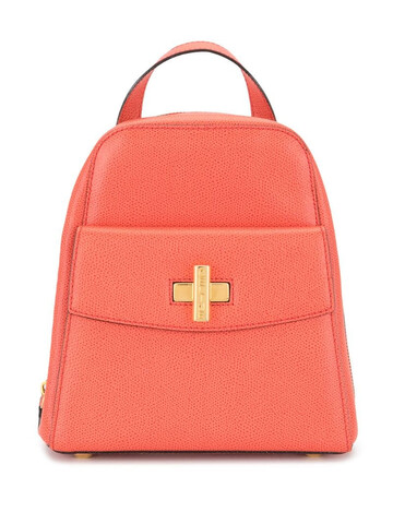 Céline Pre-Owned pre-owned twist-lock backpack in orange