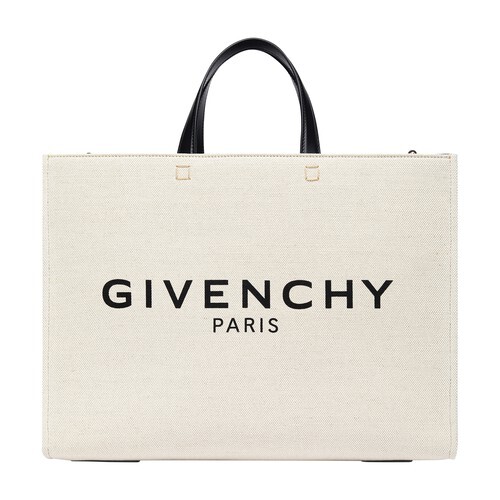 Givenchy Medium G Tote shopping bag in noir / beige