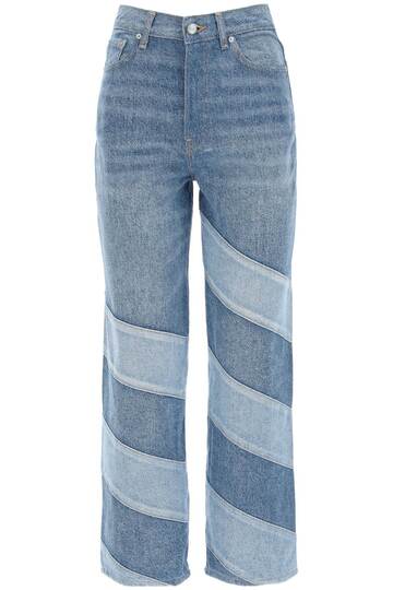 Ganni Missy Cropped Jeans in blue / denim