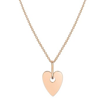 Ginette Ny Mini heart necklace in gold / rose
