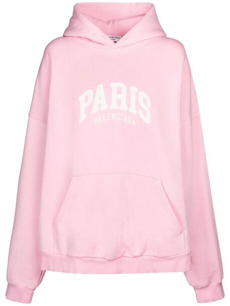 BALENCIAGA Cities Wide Fit Hoodie in pink