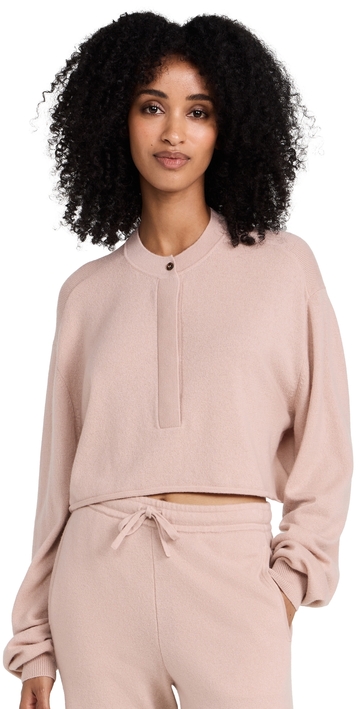 le kasha bulgan cashmere sweater dusty pink one size