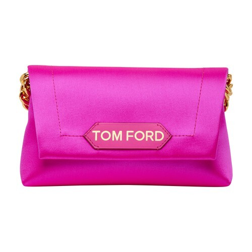 Tom Ford Label bag with chain in pink