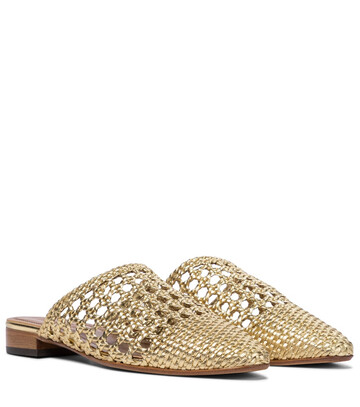 Souliers Martinez Exclusive to Mytheresa â Espalmador leather mules in gold