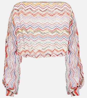 missoni mare zig zag printed cropped top