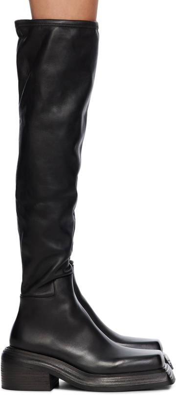 marsèll black cassetto tall boots