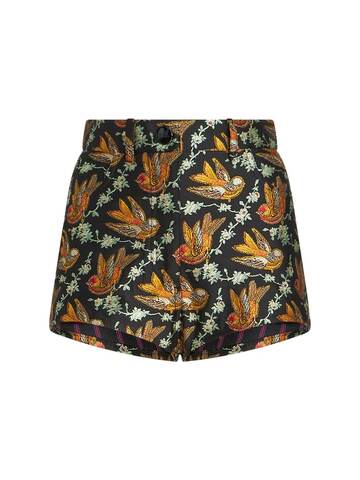 etro embellished mini shorts