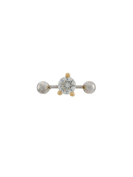 Delfina Delettrez 18kt yellow and white gold Two In One diamond earring