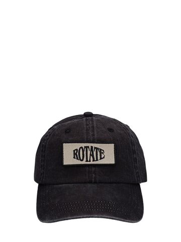 rotate cap w/ logo patch in black