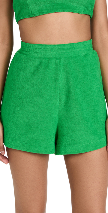WSLY Eco Loop Pull On Pocket Shorts in green