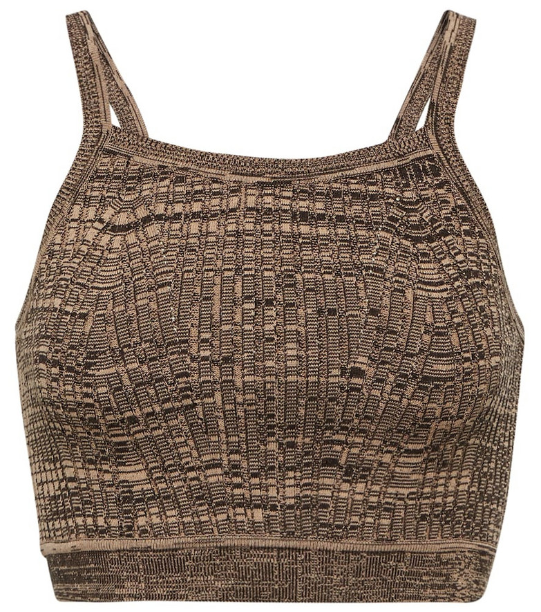 Live The Process Marl sports bra in brown