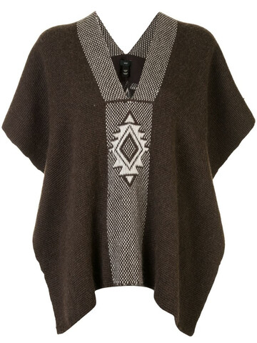 VOZ Manta Estrella knitted top in brown