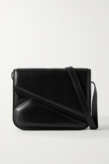 wandler - oscar leather shoulder bag - black