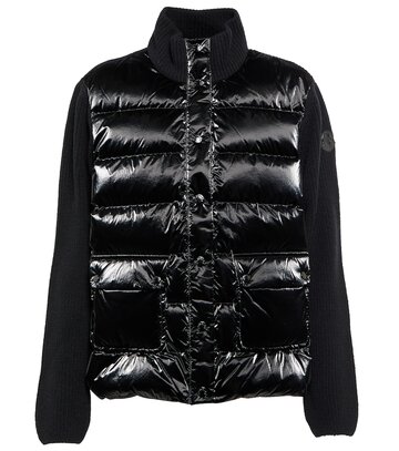 Moncler Quilted cardigan in black