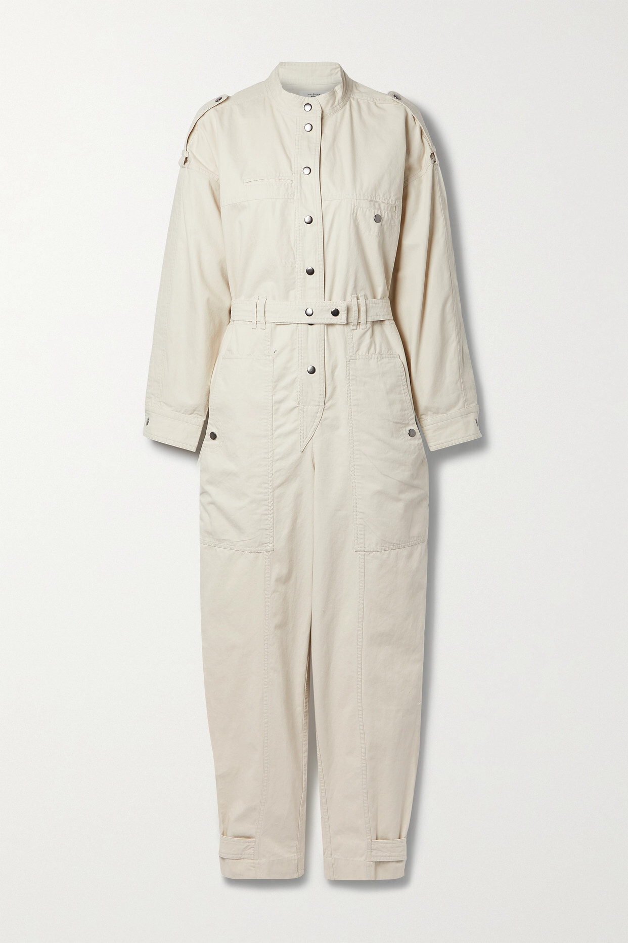 Isabel Marant Étoile - Ruthel Belted Cotton Jumpsuit - Off-white