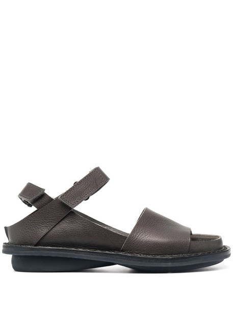 Trippen chunky leather sandals in grey